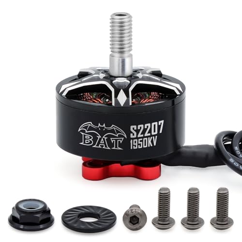 Surpass Hobby S2207 Brushless Motor 1950KV Shaft 5mm 6S Drone Motor for 5-6Inch Propeller RC Models FPV Quadcopter Multicopters - size: 1950kv, style: S2207-1pcs