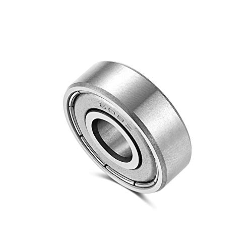 608-Z Shielded Sealed Miniature Skateboard-Bearings - 8x22x7mm, 10 Pcs, Used in Longboard and Scooters Machinery, Roller Skates (10)