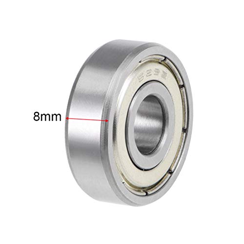 uxcell 629ZZ Deep Groove Ball Bearings Z2 9mm X 26mm X 8mm Double Shielded Carbon Steel 2pcs - size: 9mmx26mmx8mm
