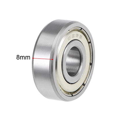 uxcell 629ZZ Deep Groove Ball Bearings Z2 9mm X 26mm X 8mm Double Shielded Carbon Steel 2pcs - size: 9mmx26mmx8mm
