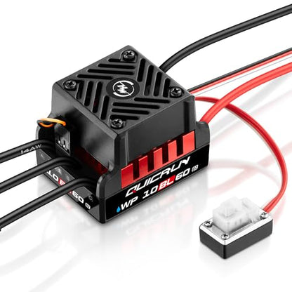 HOBBYWING QuicRun WP 10BL60 G2 Brushless ESC, Black/Red