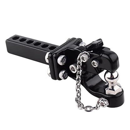 INJORA 1/10 Scale RC Accessories Tow Hook Drop Hitch Receiver,for RC Crawler TRX4 Axial SCX10 90046(Without Ball Buckle) - size: without Ball Buckle
