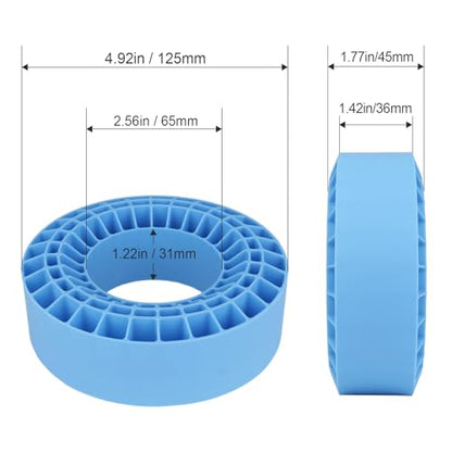 HobbyPark 2.2" Silicone Tire Inserts Soft, Fits 132-134mm 5.25" OD Crawler Tires, Replaces Foam Inserts, 4‑Pack, Waterproof, Good Traction & Sidewall Support for 1/10 RC Crawlers, 125×45mm (Blue) - color: Blue
