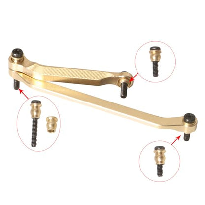 KYX Racing CNC Brass Steering Link Front Axle Upgrades Parts Accessories for 1/30 RC Car Axial SCX30