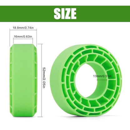 INJORA Silicone Rubber Inserts for 56-58mm*24mm 1.0" Tires (Small Green) - color: Green