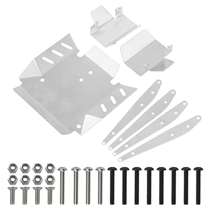 Stainless Steel Chassis Armor Guard Protective Skid Plate Protection Compatible with Axial RBX10 Ryft AXI03005 AXI03009 1/10 RC Crawler Car