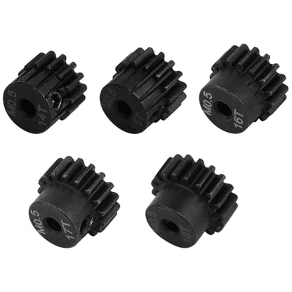 0.5M 2mm Shaft Steel Metal Pinion Motor Gear 14T 15T 16T 17T 18T for LOSI Axial 1/24 1/28 RC Crawler Drift Monster Truck Buggy