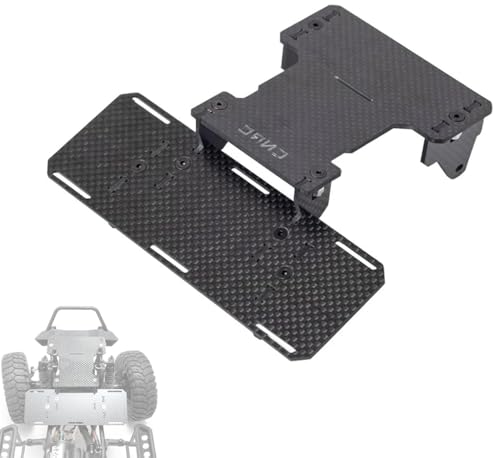 SCX10 Battery Tray,Carbon Fiber Battery Tray Front Mounted Low Center of Gravity for 1/10 RC Crawler Car Axial SCX10 II 90046 90047 Upgrade Parts