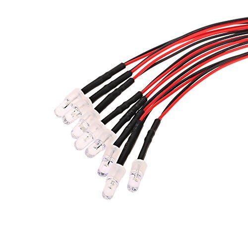 OGRC 8Pcs RC LED Light Kit Accessories RC Headlights/Taillight Kit Accessories for 1/10 1/8 Modes for Traxxas Tamiya ARRMA HSP Redcat Axial SCX10 RC Cars（2 White +2 Red +4 Yellow） | RC Light for Traxxas Tamiya ARRMA HSP Redcat Axial SCX10 1/10 RC Car (2 W