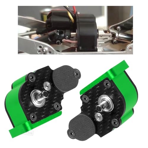 Aluminum Transmission Gearboxes Upgrades Part for SCX10 SCX10 II 90046 90047,RC Crawler Car Alloy Transmission Gearbox Hop Ups,Green - color: Green - Scx10