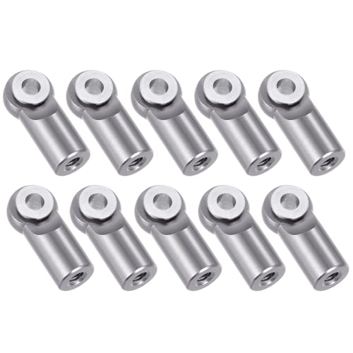 MORLORDY 10Pcs M2.5 Tie Rod End Ball Joint Link Ball Head Holder for RC Car Truck Upgrade Part (Titanium) - color: Titanium