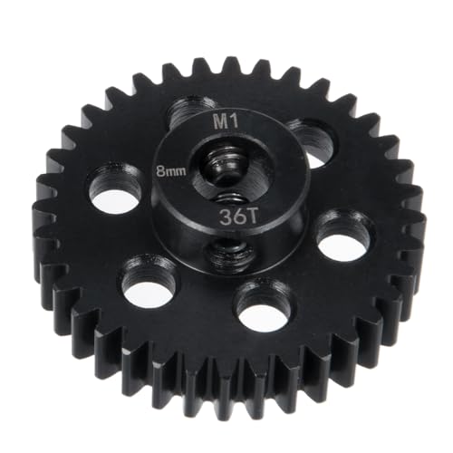 Steel Pinion Motor M1 8mm 36T Gears for ARRMA 4WD Tra-xxas X-MAXX | 1/5 1/7 1/8 RC Car Upgrade - size: 36T
