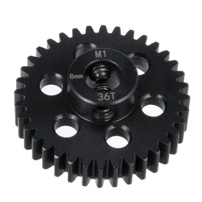 Steel Pinion Motor M1 8mm 36T Gears for ARRMA 4WD Tra-xxas X-MAXX | 1/5 1/7 1/8 RC Car Upgrade - size: 36T