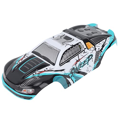SIXRUN RC Car Body Shell PVC Spare Parts High Impact Car Body Shell Frame for SCY 16101PRO 1/16 RC Cars Car Toy Body Shell Remote (Cyan) - color: Cyan
