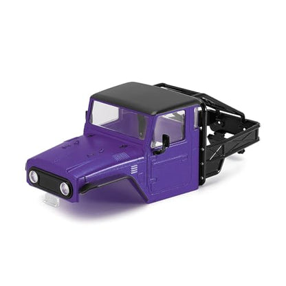 INJROA IR40 Truck Body with Tube Cage for TRX4M Defender Bronco (Purple) - color: Purple