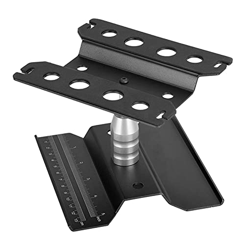 Car Repair Station, Rotation Assembly Platform Work Stand with Strong Professionalism and Adjustable Height for 1/8 1/10 RC Model Car(Black)