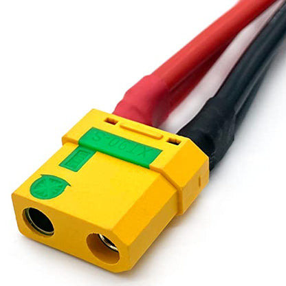 XT90S XT-90 Plug Parallel Battery Connector Cable XT90 Connector Style Parallel Y-Harness for Quadcopters Multirotors RC LiPo Battery - style: XT90S Parallel Connector