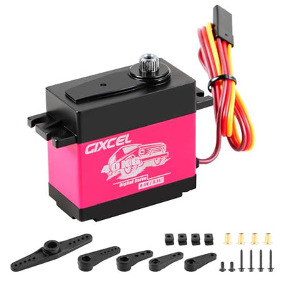 40KG Waterproof 180° Digital Servo with Metal Gears for TRX4 SCX10 | 40KG high torque digital servo with waterproof housing, metal gears and 180° travel for precise steering performance