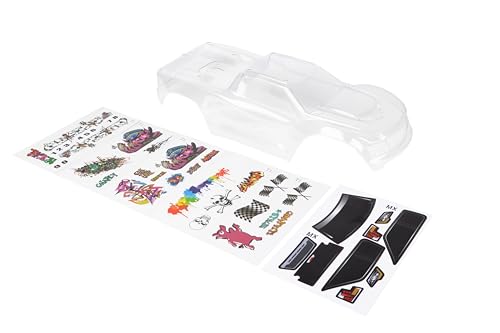 Custom Body Compatible for V2 Maxx WideMaxx 1/10 4X4 4WD Truck Shell Cover (Clear Unpainted) - color: Clear Unpainted