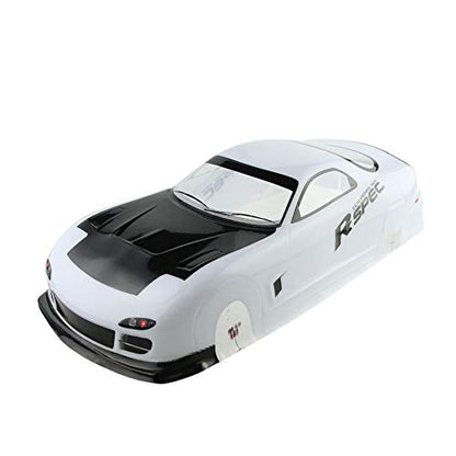 Manrock 1/10 Scale RC Painted Drift Racing Touring Onroad Car Body Shell RX7 White