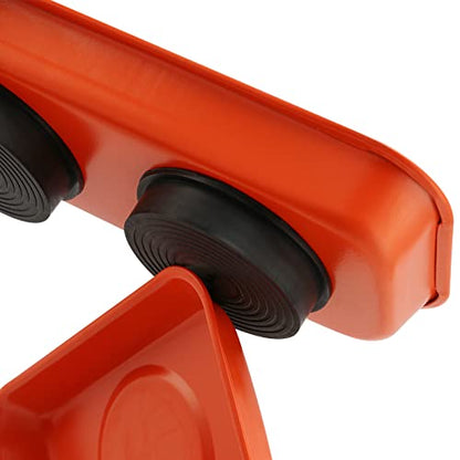 10 Piece Magnetic Parts Trays Set, 2 Sizes Stainless Steel Magnetic Tool Tray for Small Parts, Bolts, Nuts, Pins Tools Organization, 5.9x2.5/3.6x2.4 Inch, Orange