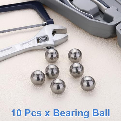 uxcell 10Pcs 22mm Bearing Balls, Solid Carbon Steel G1000 Precision Balls for Bearings Bicycles Casters Automotive Part and DIY (Mirror Polished) - size: 22mm