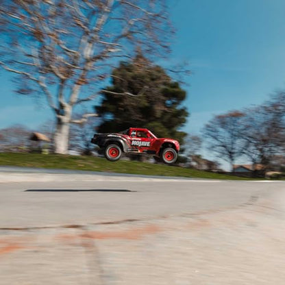 ARRMA Mojave GROM 4x4 SMART RC Desert Truck, RTR, Red/Black | Small Scale, Battery and Charger Included, ARA2104T1 - color: Red