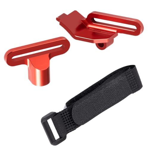 Battery Holder Mount Hold-Down for Tra-xxas 1:16 Mini Maxx 4WD XRT | VXL-3S Monster Truck Upgrades Red Aluminum Alloy - color: Red