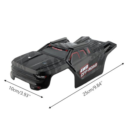 H14BM RC Car Car Shell Body Shell Cover 1430D1 Accessories Spare Parts for 1/14 Scale H14BM 14210 JC14EP HP141 HP141S 1:14 Brushless RC Trucks Vehicle (Black) - color: Black