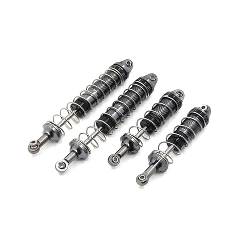 for WLtoys 12428 12423 12429 12427 FY 4Pcs Hydraulic Shock Absorber Metal Upgrade RC Car Parts Accessories Repair Spare Rc Parts - color: Gray