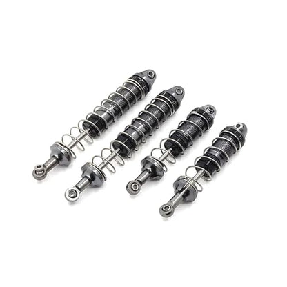 for WLtoys 12428 12423 12429 12427 FY 4Pcs Hydraulic Shock Absorber Metal Upgrade RC Car Parts Accessories Repair Spare Rc Parts - color: Gray