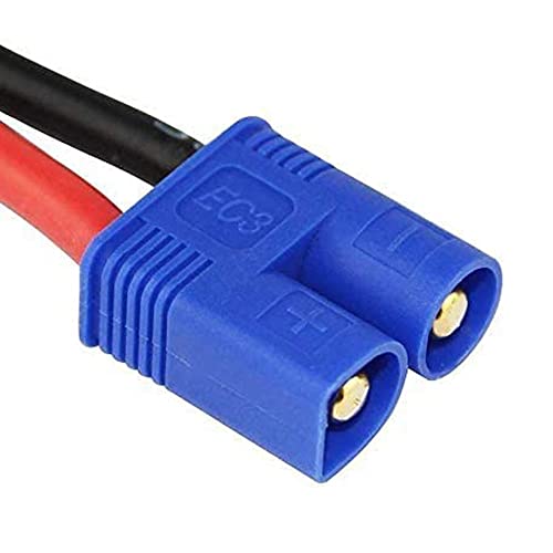 4pcs RC LiPo Battery Connector Adapter Compatible with EC3 to T Male Female Connectors ESC Charger(2 Pairs)