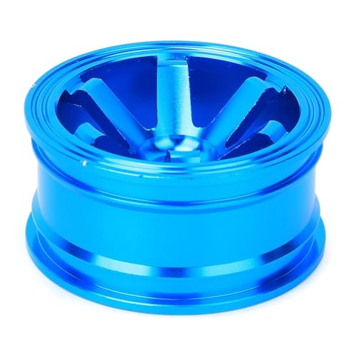 12mm Hex Hubs Metal Wheel Hub Metal Wheel Hub, 4pcs Aluminium Alloy Wheel Hub for Universal 1/10 Flat Running Drift RC Car Model Accessory Wheel Rims RC Wheel Rims Set Rc Drift Wheels(Blue) - color: Blue
