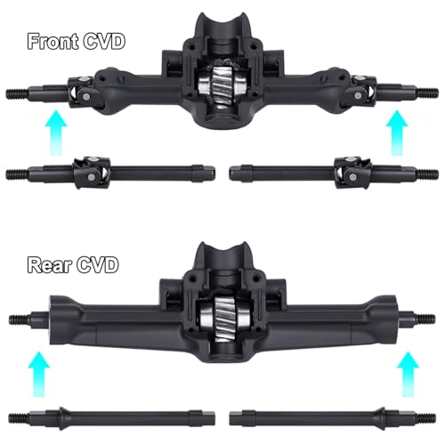 GOUPRC Racing Steel CVD Axle Shafts Driveshaft Front Rear for 1/30 Axial SCX30 RC Crawler Upgrades