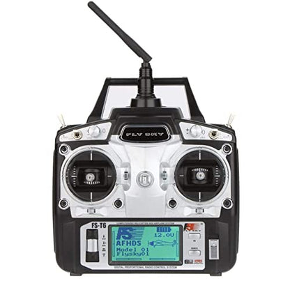 Flysky FS-T6 2.4ghz Digital Proportional 6 Channel RC Transmitter and Receiver Model 2
