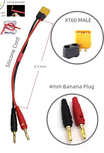 XT60 to XT30 & XT60 to XT90 Connector Adapter Kit | Female Male Plug, RC Lipo Battery, Charging Cable