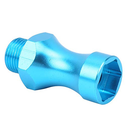 Generic RC Car Wheel Hub Adapters, 4 Sets Aluminum Alloy Extension Spacers with 12mm and 17mm Hex, for 1/10 Off Road RC Model Car Truck (Blue) - color: Blue