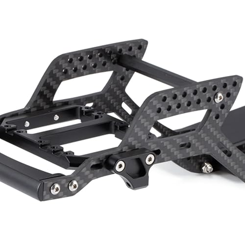 RC Upgrade Accessories for SCX10 II for Element for Enduro 1/10 for LCG Chassis Kit with Overdrive Gearbox Skid Plate Servo Mount Frame Braces RC Crawler Trail Truck Car Parts(Chassis Kit B) - size: Chassis Kit B