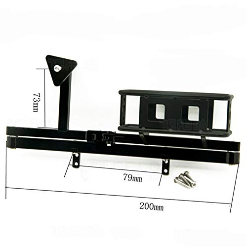 1/10 Scale RC Crawler Rear Bumper with Spare Tire Carrier for D90 D110 1:10 RC Crawler Car (B) - style: B
