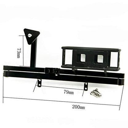 1/10 Scale RC Crawler Rear Bumper with Spare Tire Carrier for D90 D110 1:10 RC Crawler Car (B) - style: B
