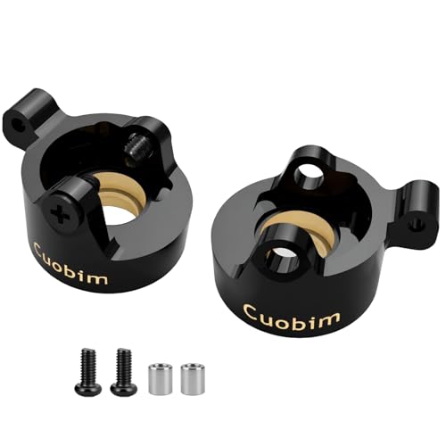 SCX30 Brass Upgrade Kit – Steering Knuckles & Rear Axle Weight for 1/30 Axial SCX30 RC Crawler Upgrade Parts (Steering Knuckles) - color: Steering Knuckles