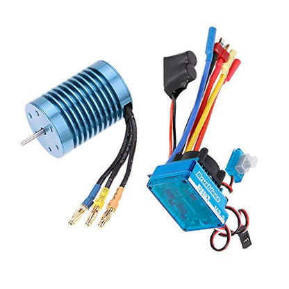 GoolRC 3650 4370KV 4P Sensorless Brushless Motor 45A Brushless ESC?Electric Speed Controller? 1/10 RC Off-Road Car