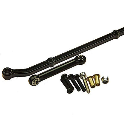 2pcs Aluminum Steering Link Arm Tie Rod for 1/10 RC Axial SCX10 | Long-144mm, short-54mm