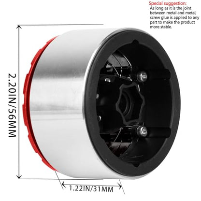 RC 1.9”Wheel Rims for 1/10 SCX10 90046 AXI03007 TRX4 TRX6 VS4-10 Gen7 Gen8 MST CFX D90 RC Crawler,1.9 Beadlock Super Heavy Brass & Aluminum Deep Dish Wheel Rims(4PCS) Black&Gold - color: Silver/4pcs