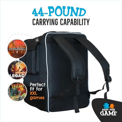 XL Board Game Bag: Ultimate Backpack, Travel Organizer, Storage & Carrying Case for Board and Tabletop Games - size: Large