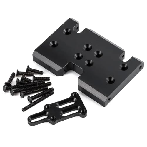 COMODO Delrin Skid Plate with Slidable Shim for 1/10 RC Crawler Chassis – 70mm Wide Replacement Underbody Guard Compatible with 3-Gear & Element Transmissions