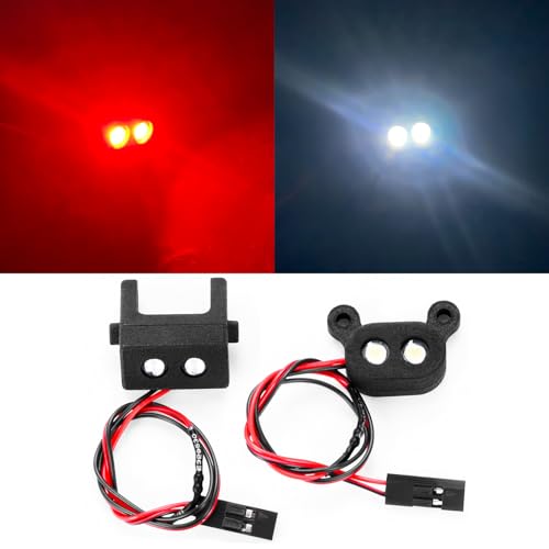 RC Car LED Light Kit Front & Rear Headlight Taillight Set Compatible with for LOSI 1/14 Mini 8IGHT 4WD Buggy Car Upgrade Parts