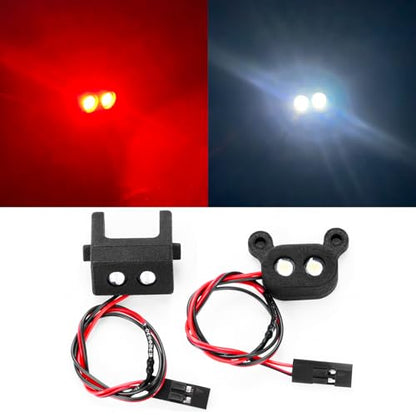 RC Car LED Light Kit Front & Rear Headlight Taillight Set Compatible with for LOSI 1/14 Mini 8IGHT 4WD Buggy Car Upgrade Parts