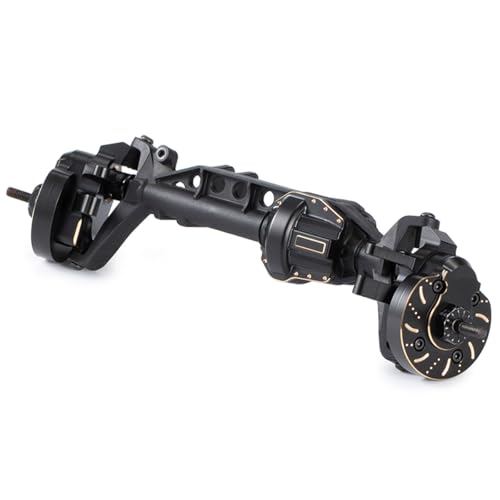 Black Brass Weight Steering Knuckles & Portal Cover Set for Axial Capra SCX10 III AR45P SuperShafty CP44 Vanquish F9 Axle (Portal Weight Set 2)