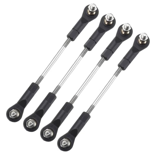 MECCANIXITY 4Pcs Adjustable Turnbuckles Camber Link, 69-79mm Turnbuckle Rod Steering Servo Linkage with M3 Ball Head Rod Ends for RC Car Replace Parts - size: 69-79mm